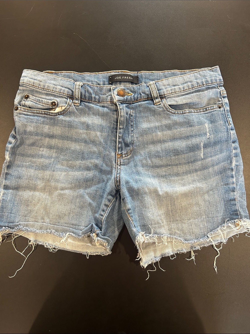 Joe Fresh Light Blue Denim Shorts with Contrast Stitching